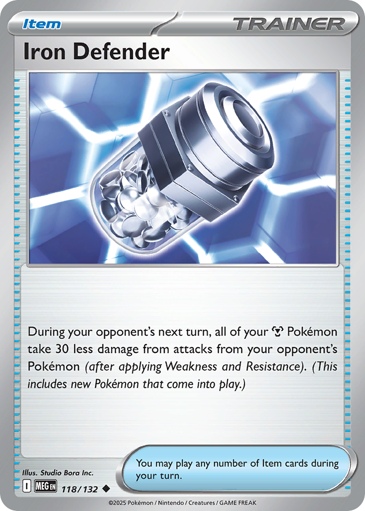 118/132 - Iron Defender - Mega Evolution - Uncommon