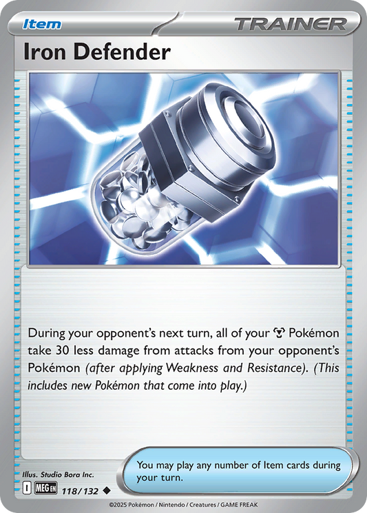118/132 - Iron Defender - Mega Evolution - Uncommon