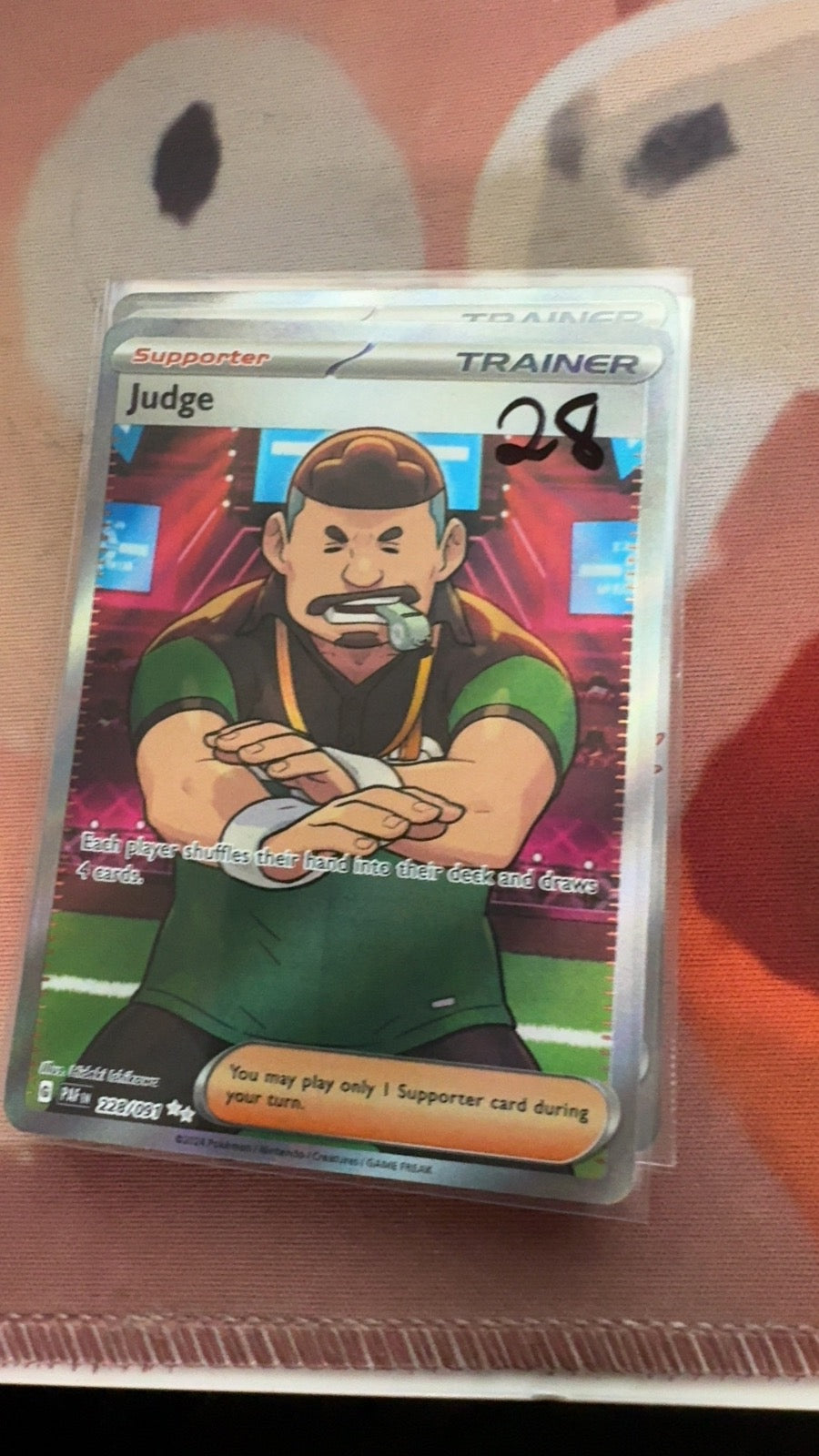 228/091 - Judge HOLO - Paldean Fates - Ultra Rare