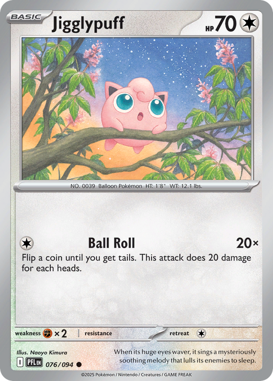 076/094 - Jigglypuff - Phantasmal Flames - Common