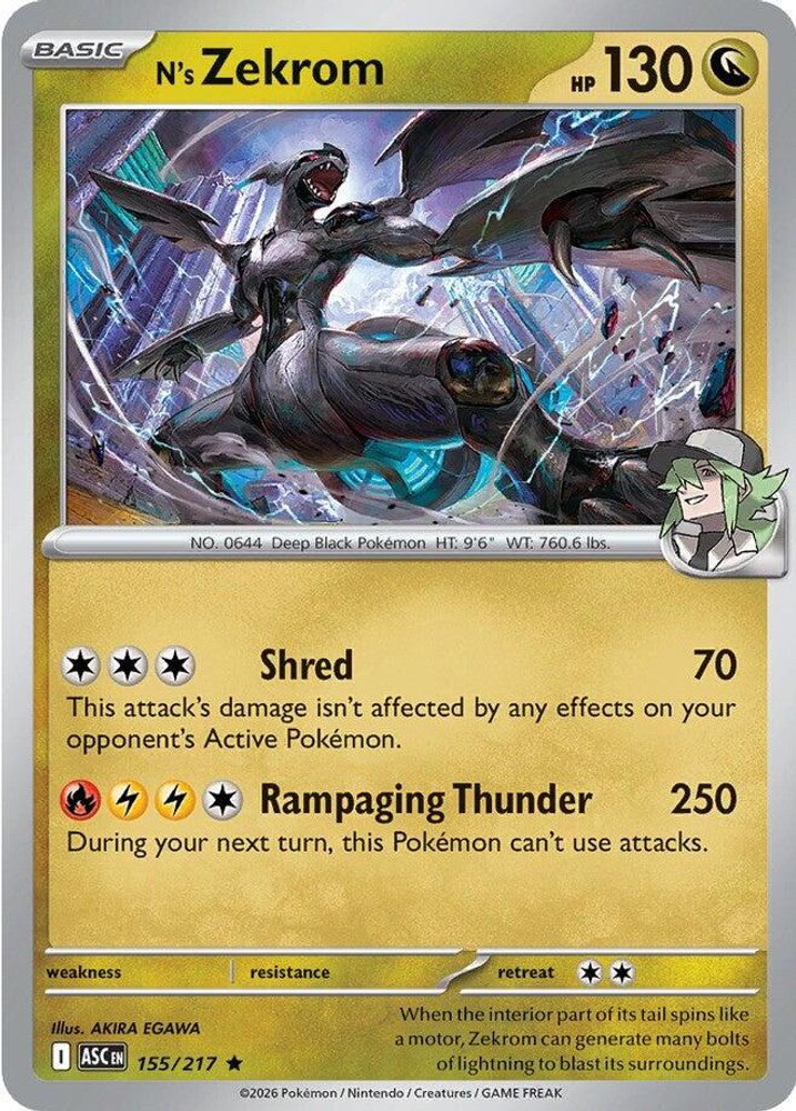155/217 - N's Zekrom - Ascended Heroes - Rare