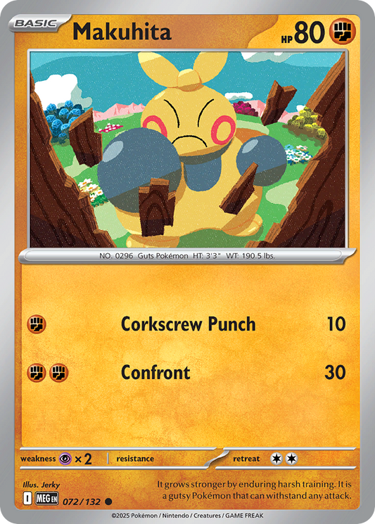 072/132 - Makuhita - Mega Evolution - Common