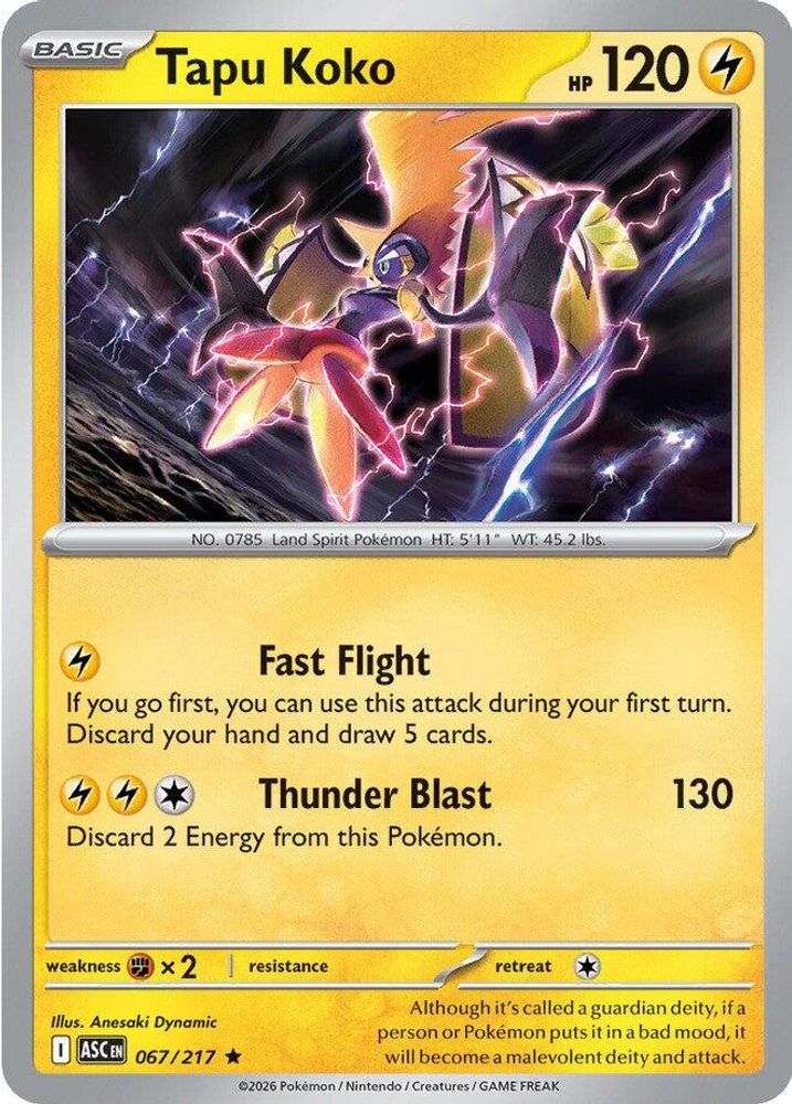 067/217 - Tapu Koko - Ascended Heroes - Rare