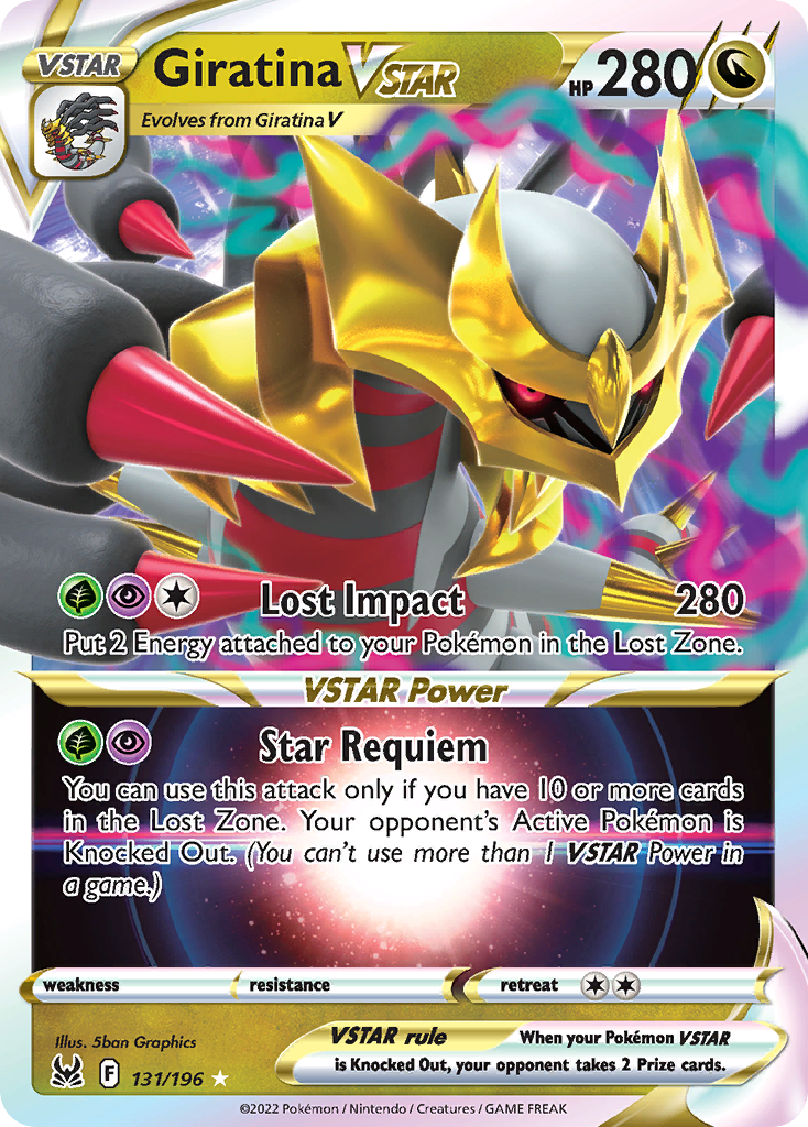 131/196 - Giratina VSTAR HOLO - Lost Origin - Ultra Rare