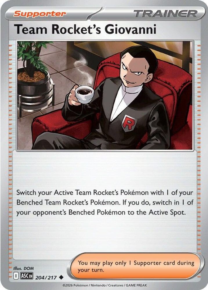 204/217 - Team Rocket's Giovanni - Ascended Heroes - Uncommon
