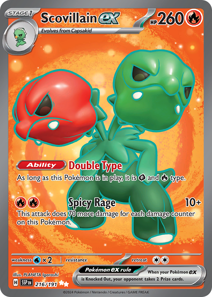 216/191 - Scovillain ex HOLO - Surging Sparks - Ultra Rare