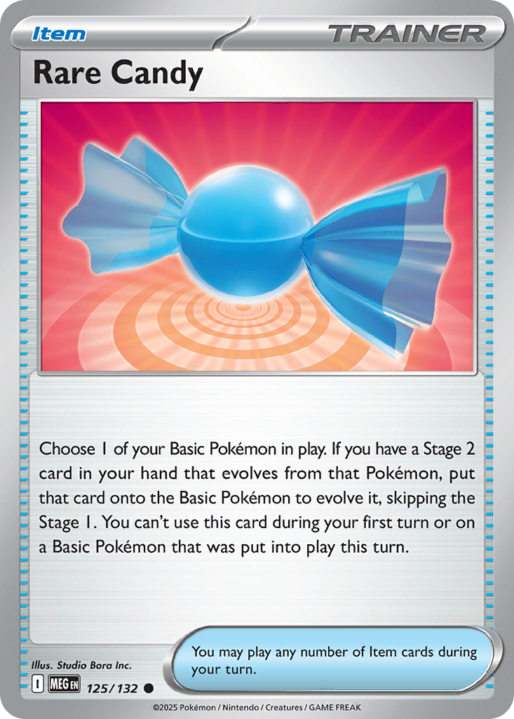 125/132 - Rare Candy - Mega Evolution - Common