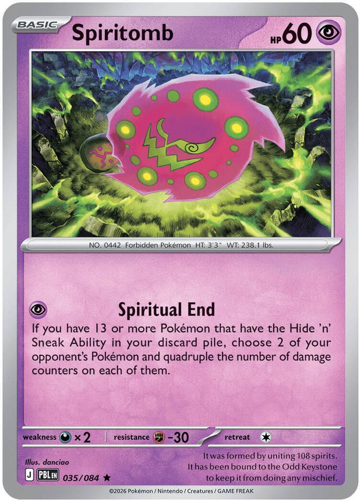 035/084 - Spiritomb - Pitch Black - Rare