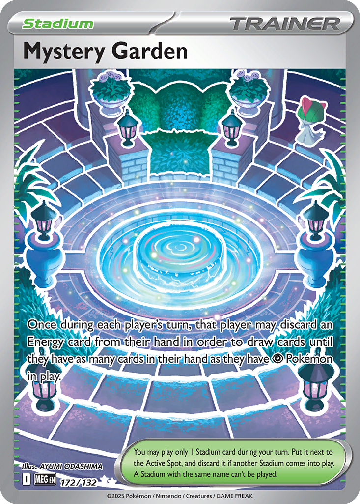 172/132 - Mystery Garden HOLO - Mega Evolution - Ultra Rare