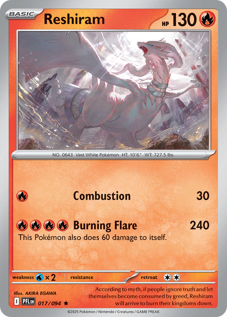 017/094 - Reshiram - Phantasmal Flames - Rare