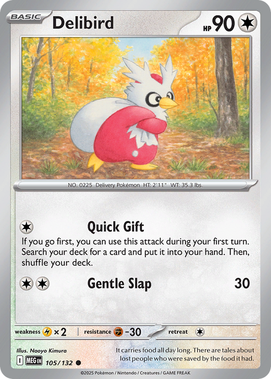 105/132 - Delibird - Mega Evolution - Common