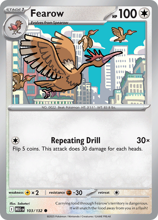 103/132 - Fearow - Mega Evolution - Common