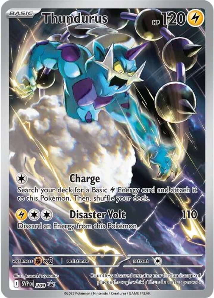 209 - Thundurus HOLO - Scarlet & Violet Promo - Promo