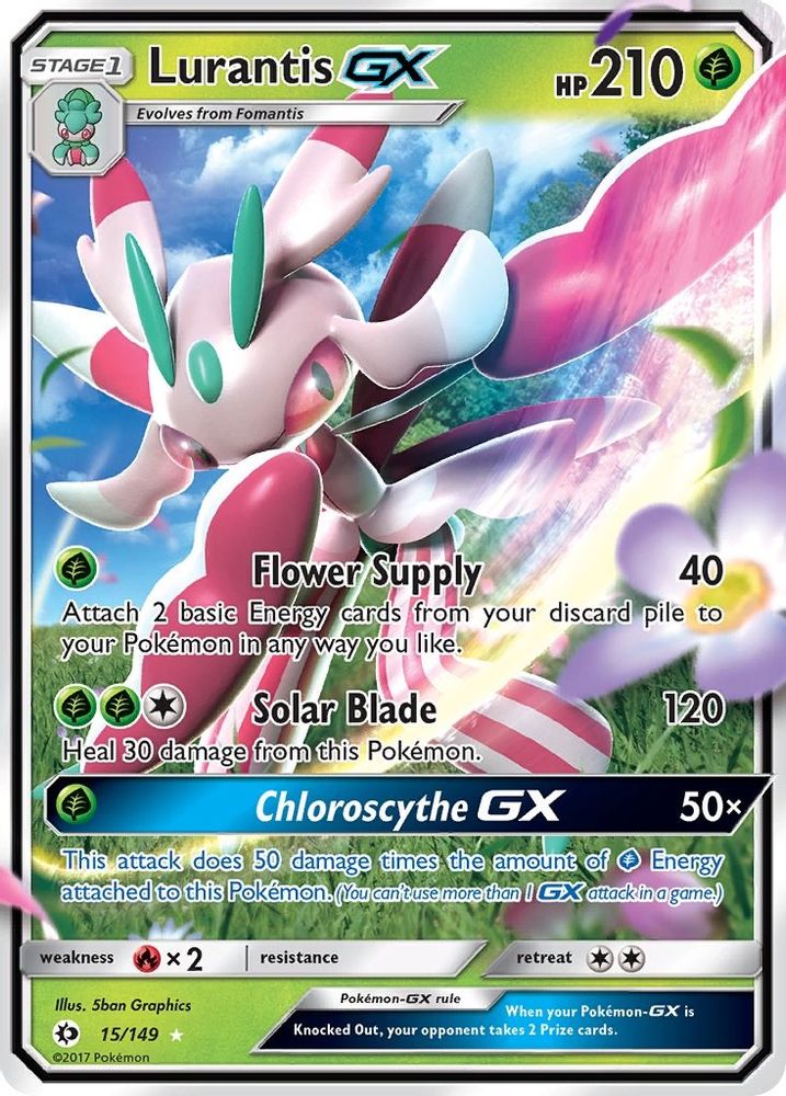 15/149 - Lurantis GX HOLO - SM Base Set - Ultra Rare