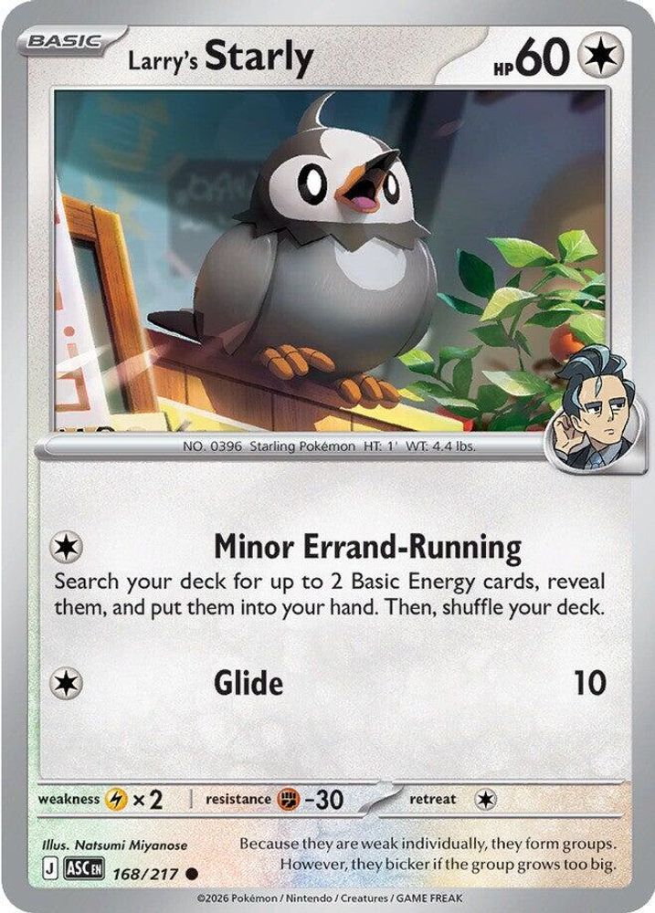 168/217 - Larry's Starly - Ascended Heroes - Common