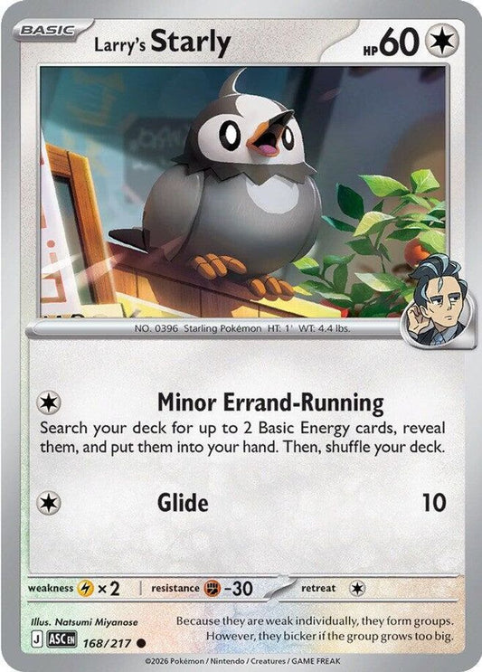 168/217 - Larry's Starly - Ascended Heroes - Common