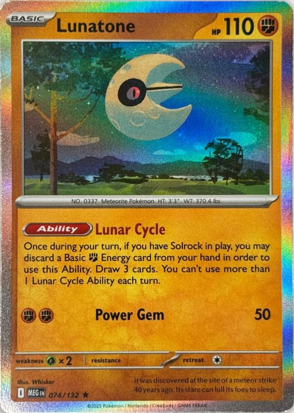 074/132 - Lunatone - Mega Evolution - Rare