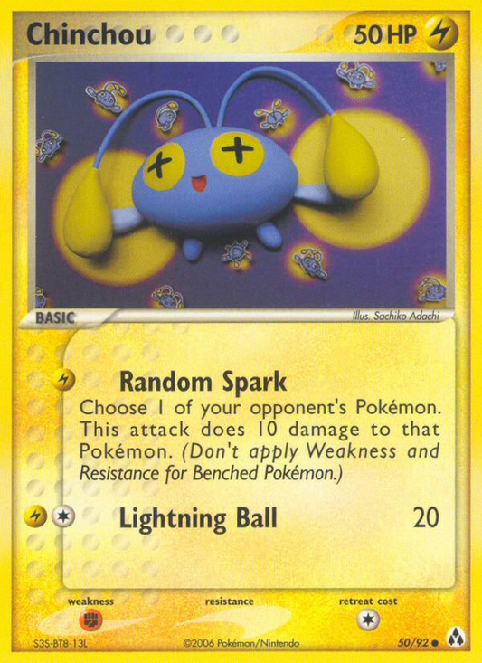 50/92 - Chinchou - Legend Maker - Common