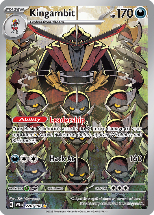 220/198 - Kingambit HOLO - Scarlet & Violet - Illustration Rare