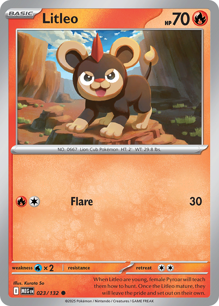 023/132 - Litleo - Mega Evolution - Common