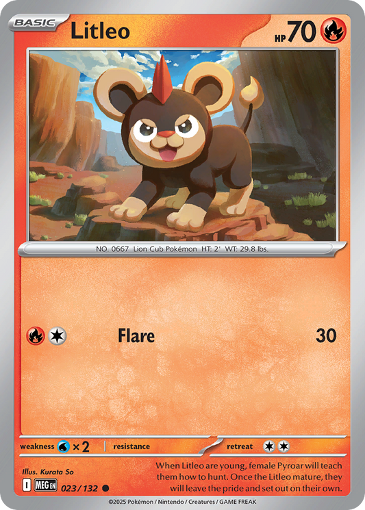 023/132 - Litleo - Mega Evolution - Common