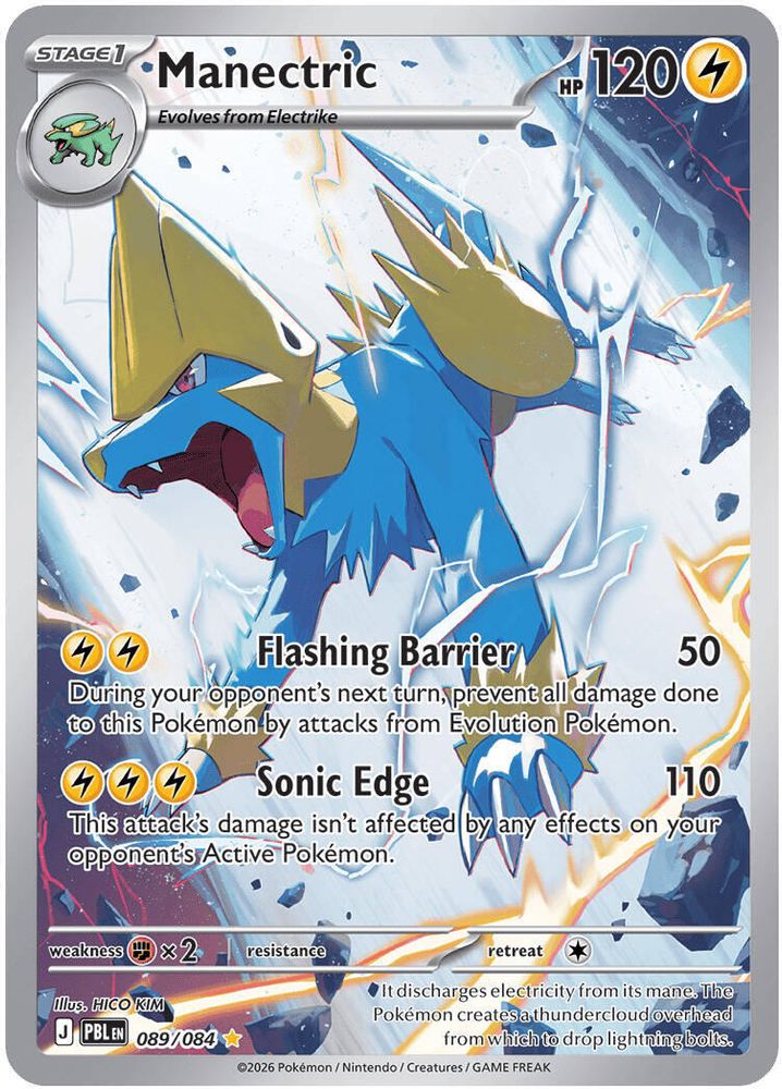 089/084 - Manectric HOLO - Pitch Black - Illustration Rare