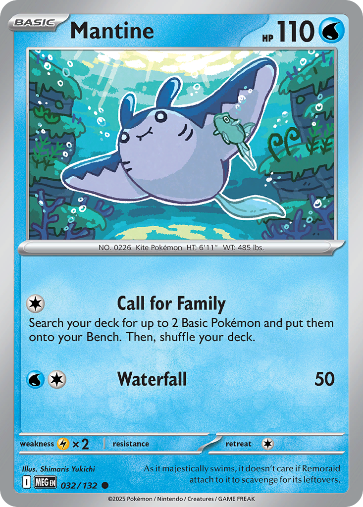 032/132 - Mantine - Mega Evolution - Common