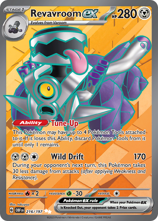 216/197 - Revavroom ex HOLO - Obsidian Flames - Ultra Rare
