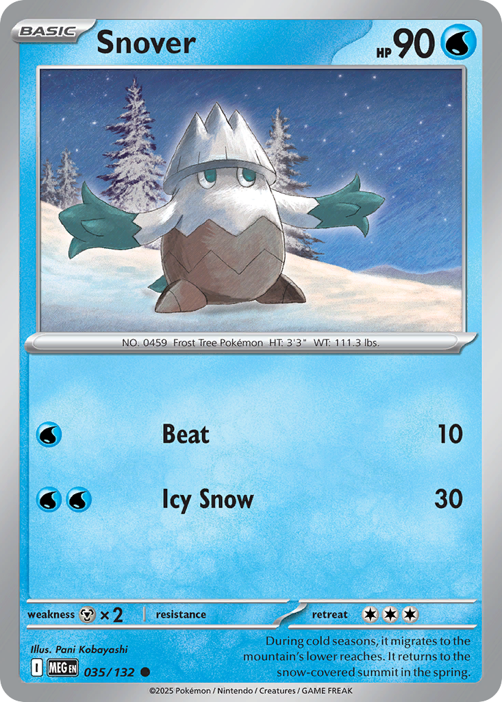 035/132 - Snover - Mega Evolution - Common