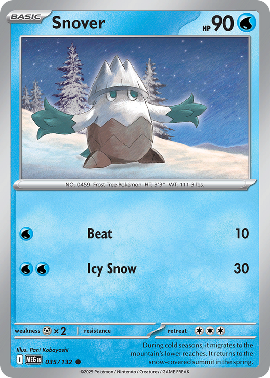 035/132 - Snover - Mega Evolution - Common