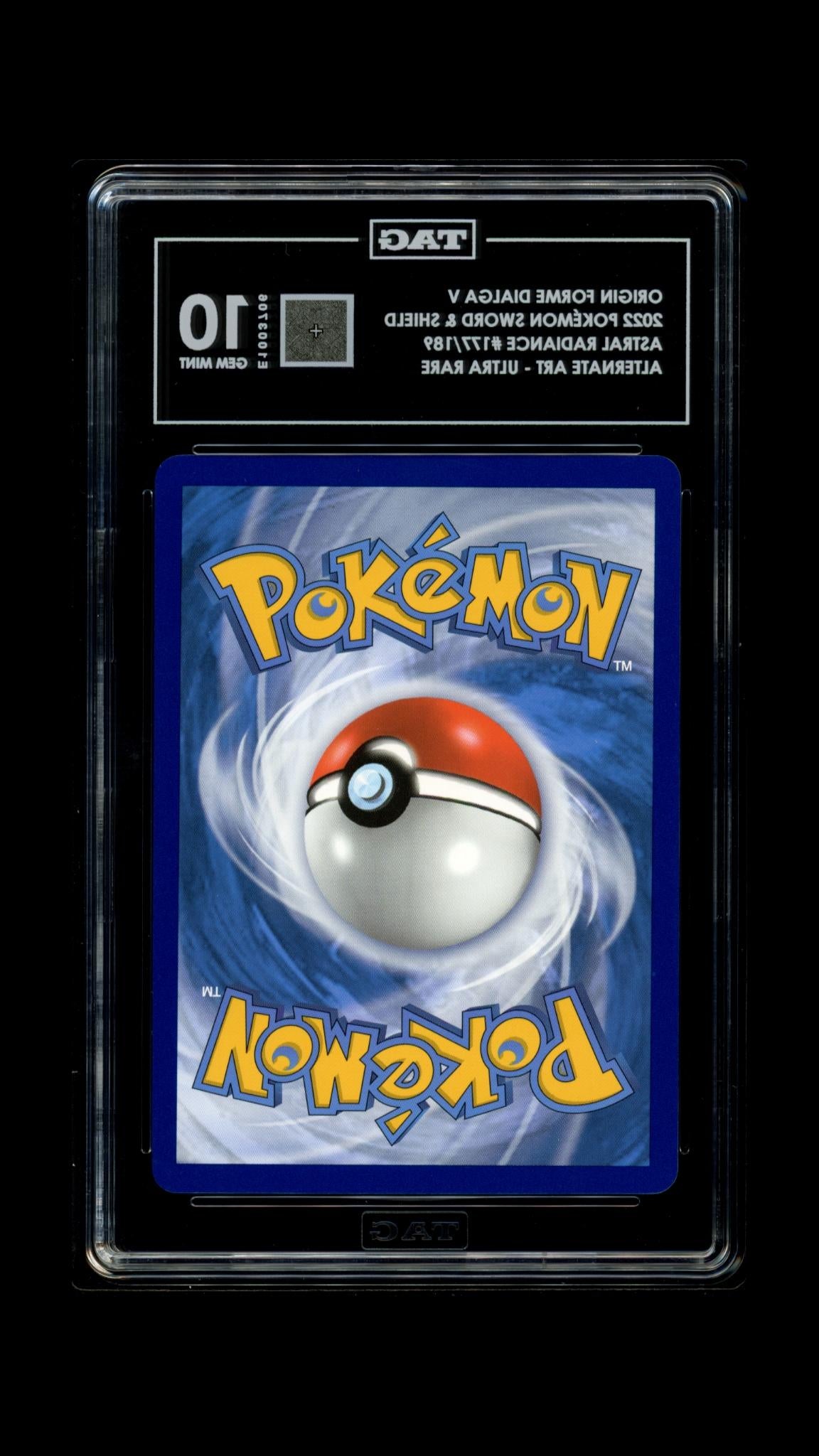 Origin Forme Dialga V 177/189 Full Art - Ultra Rare Pokemon TAG 10 Gem Mint