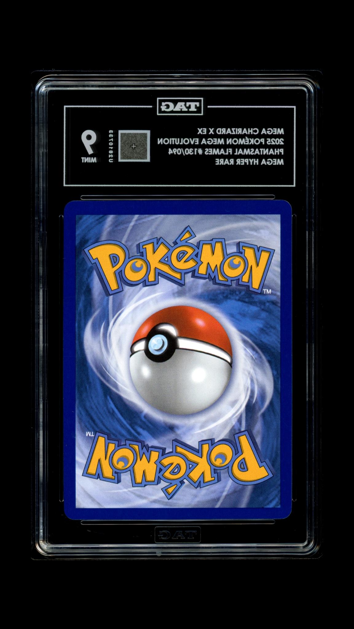 Mega Charizard X EX 130/094 Hyper Rare Phantasmal Flames Pokemon TAG 9 Mint
