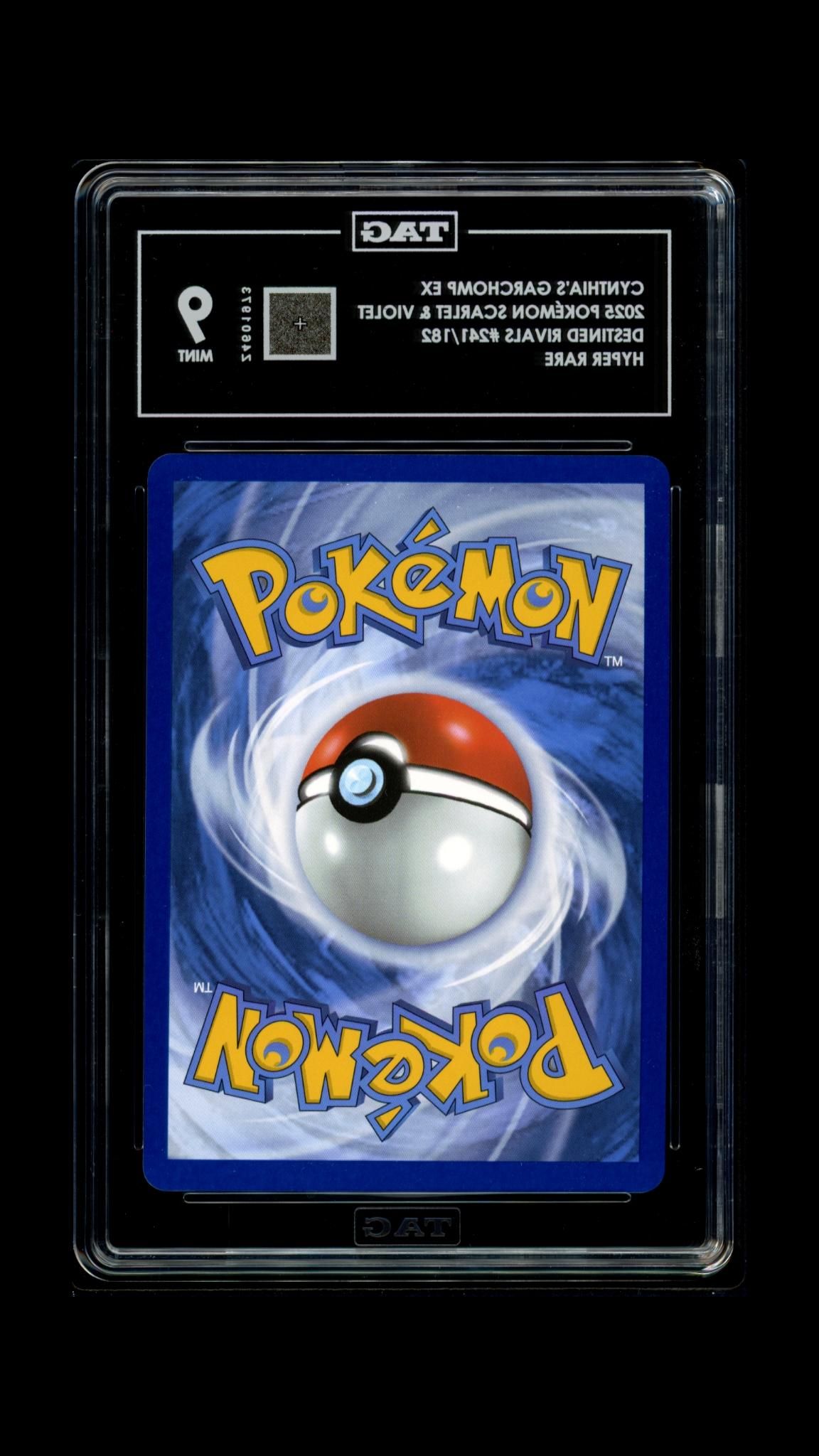Cynthia's Garchomp EX 241/182 Hyper Rare Destined Rivals Pokemon TAG 9 Mint
