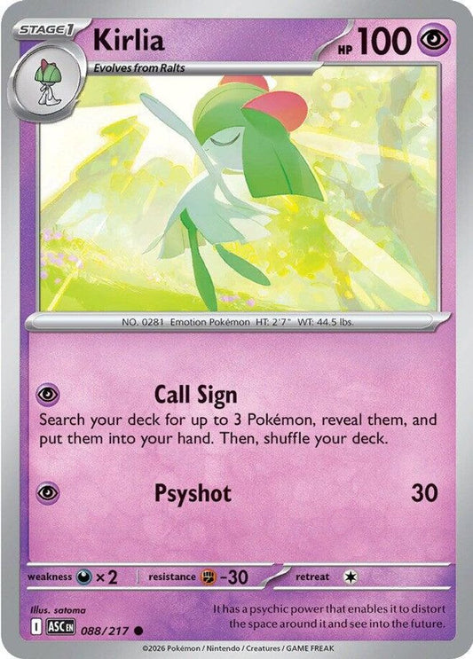 088/217 - Kirlia - Ascended Heroes - Common
