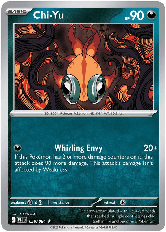 059/084 - Chi-Yu REVERSE HOLO - Pitch Black - Rare