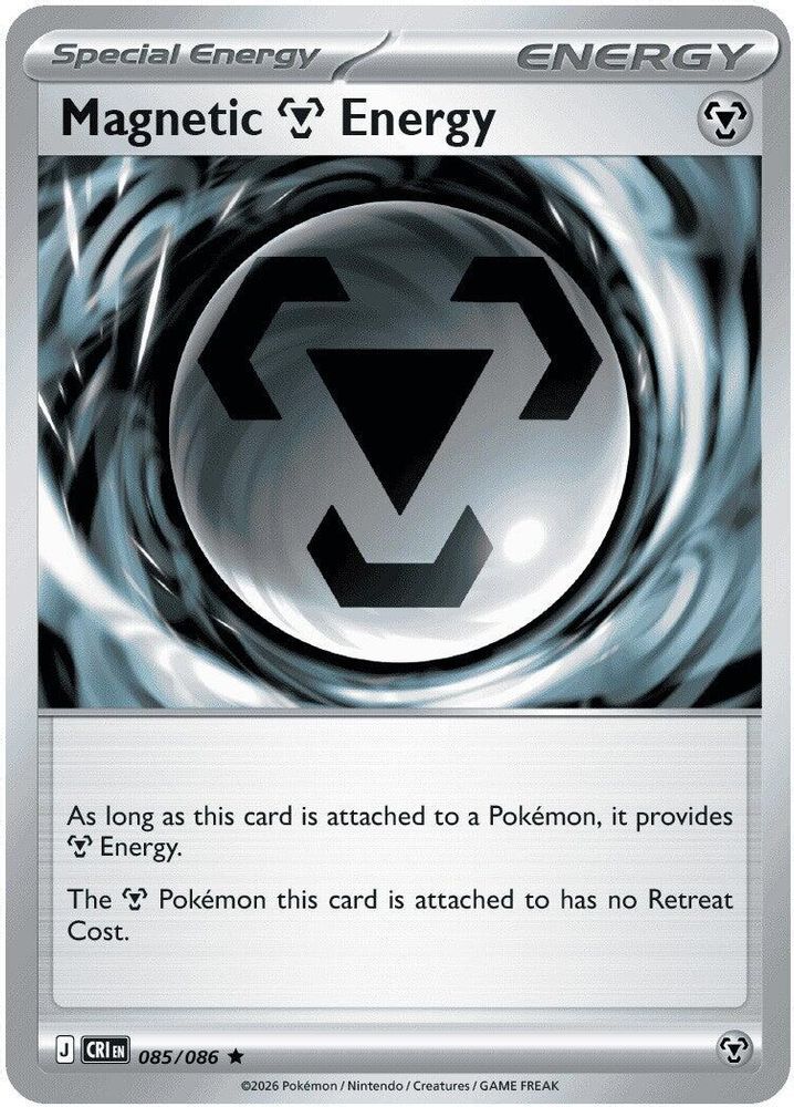 085/086 - Magnetic M Energy REVERSE HOLO - Chaos Rising - Rare