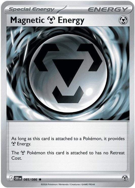 085/086 - Magnetic M Energy REVERSE HOLO - Chaos Rising - Rare