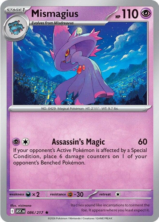 086/217 - Mismagius - Ascended Heroes - Rare