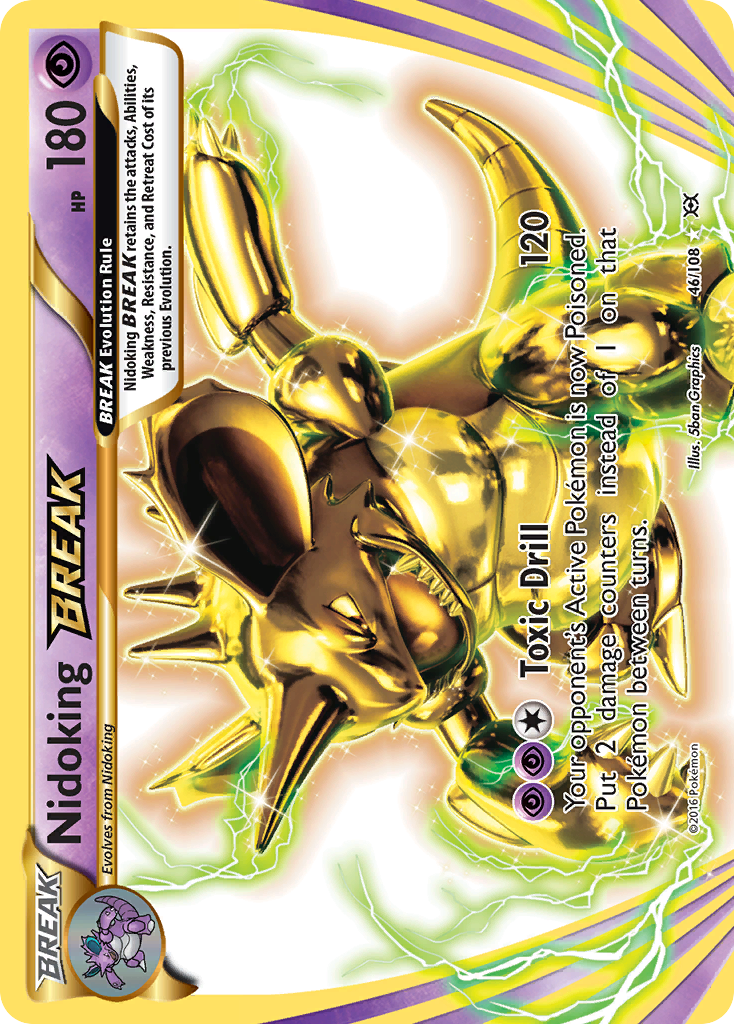 46/108 - Nidoking BREAK HOLO - Evolutions - BREAK