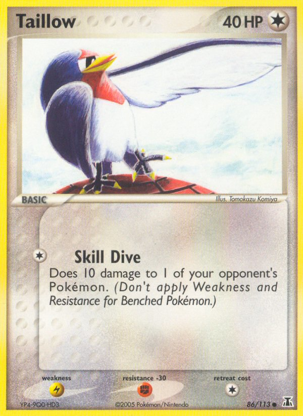 86/113 - Taillow - Delta Species - Common