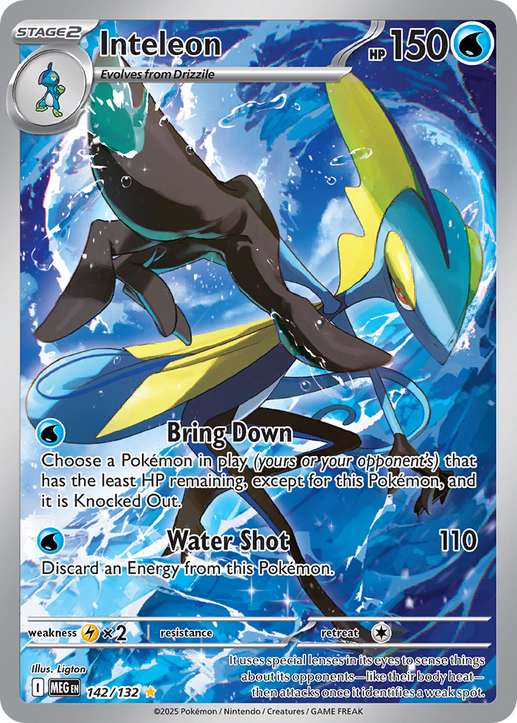 142/132 - Inteleon HOLO - Mega Evolution - Illustration Rare