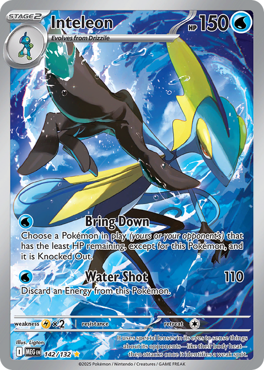 142/132 - Inteleon HOLO - Mega Evolution - Illustration Rare