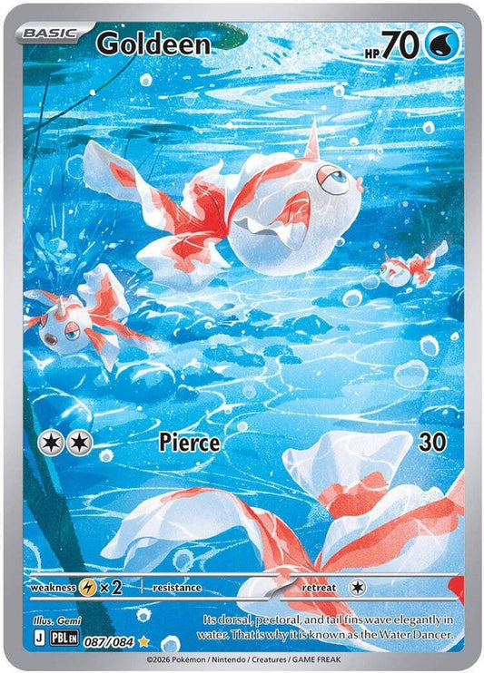 087/084 - Goldeen HOLO - Pitch Black - Illustration Rare