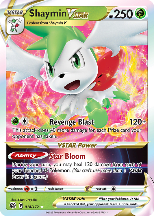 014/172 - Shaymin VSTAR HOLO - Brilliant Stars - Ultra Rare