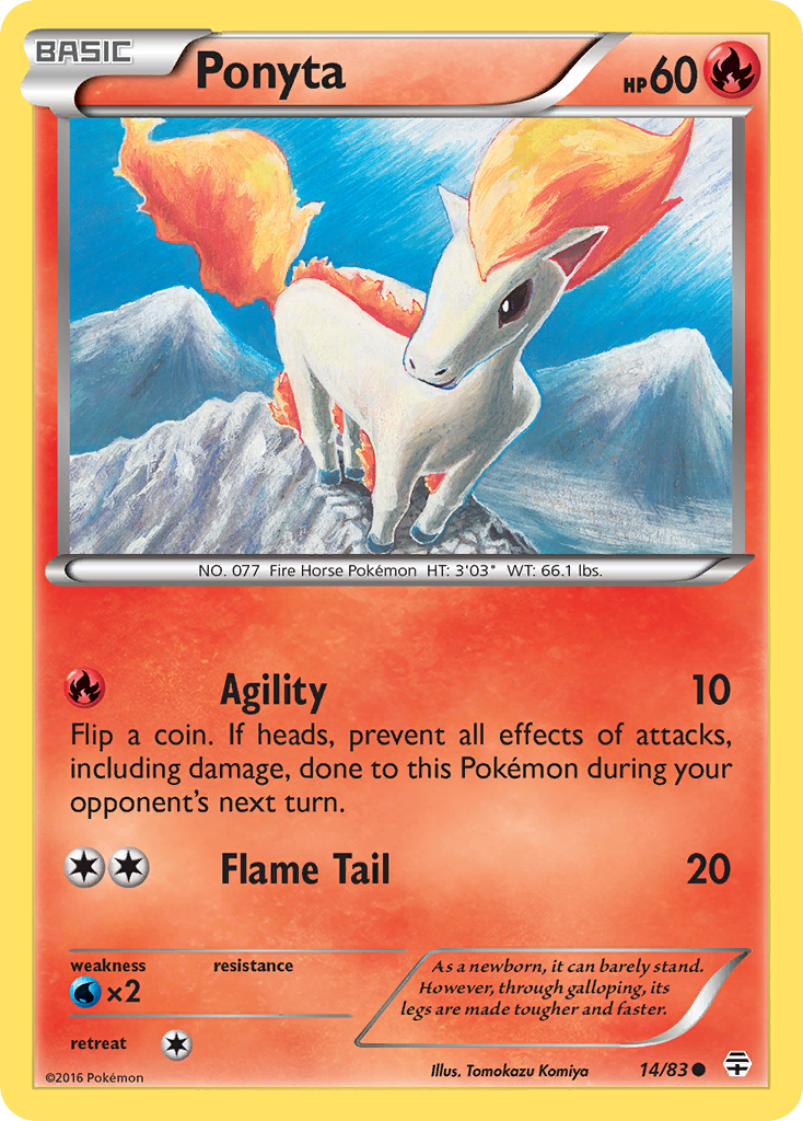 14/83 - Ponyta - Generations - Common
