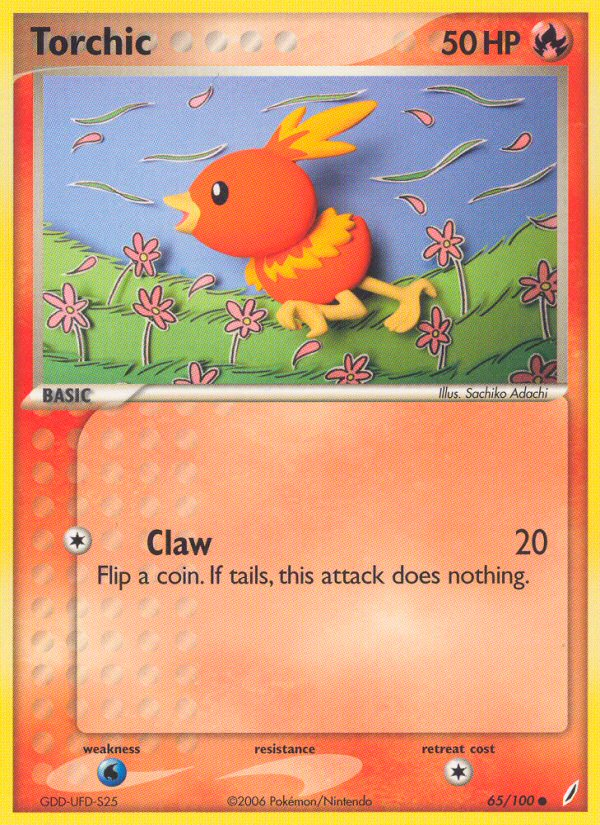 65/100 - Torchic - Crystal Guardians - Common