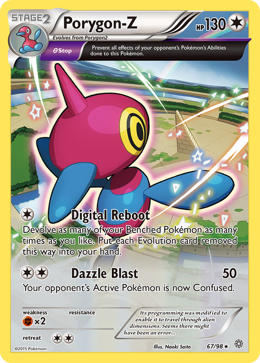 67/98 - Porygon-Z REVERSE HOLO - Ancient Origins - Rare
