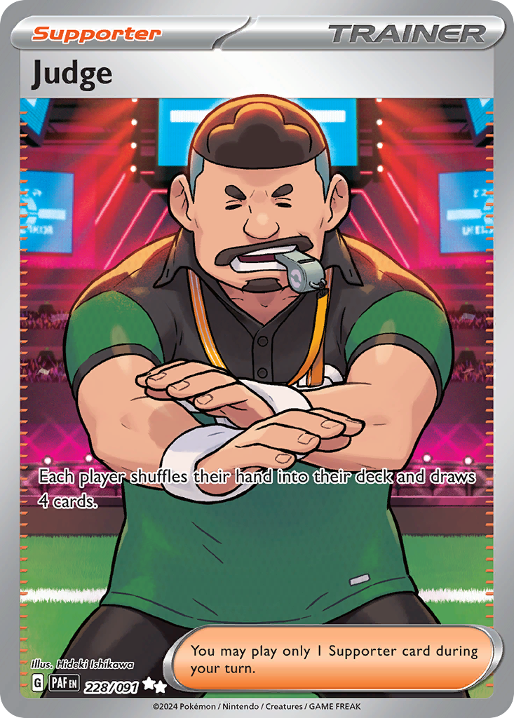 228/091 - Judge HOLO - Paldean Fates - Ultra Rare