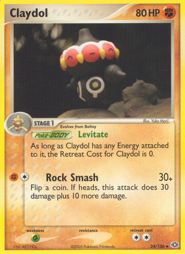 24/106 - Claydol - Emerald - Uncommon