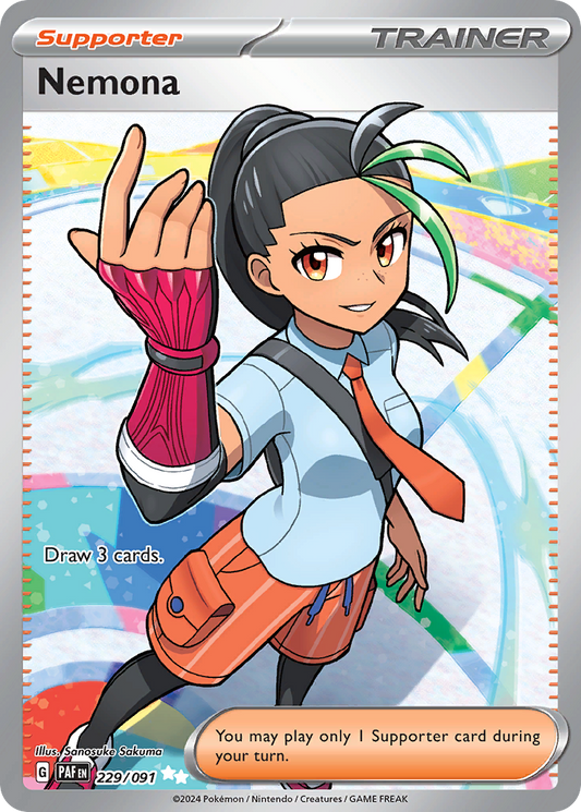 229/091 - Nemona HOLO - Paldean Fates - Ultra Rare